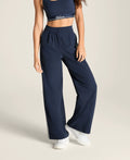 Navy Striped Pants